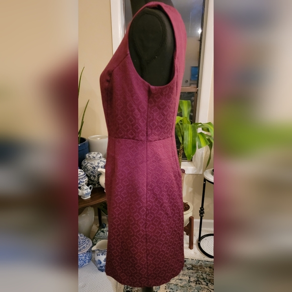 The Limited Maroon Textured Sheath Dress - Picture 4 of 7